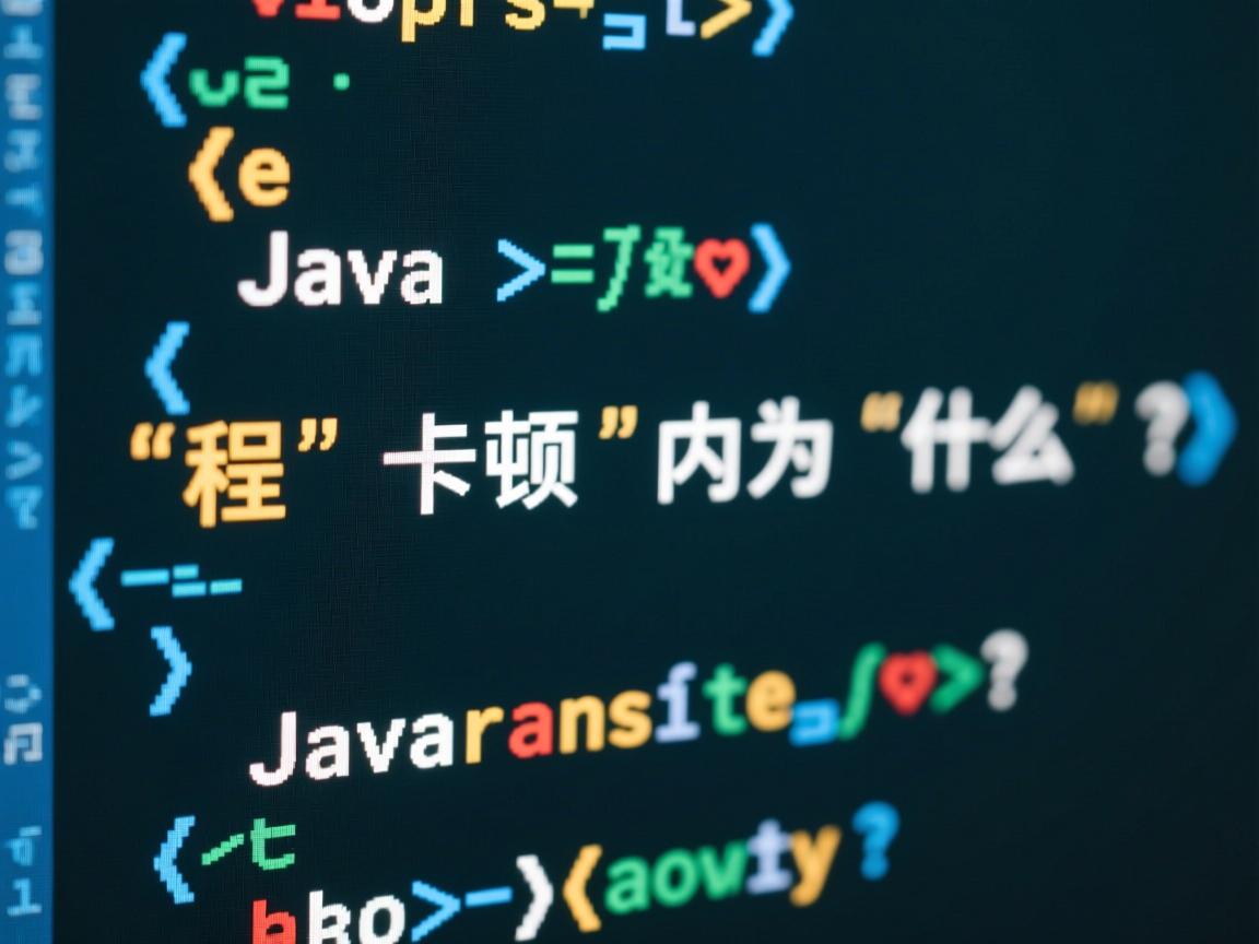 Java程序运行卡顿为什么?  第2张 Java程序运行卡顿为什么?  第2张
