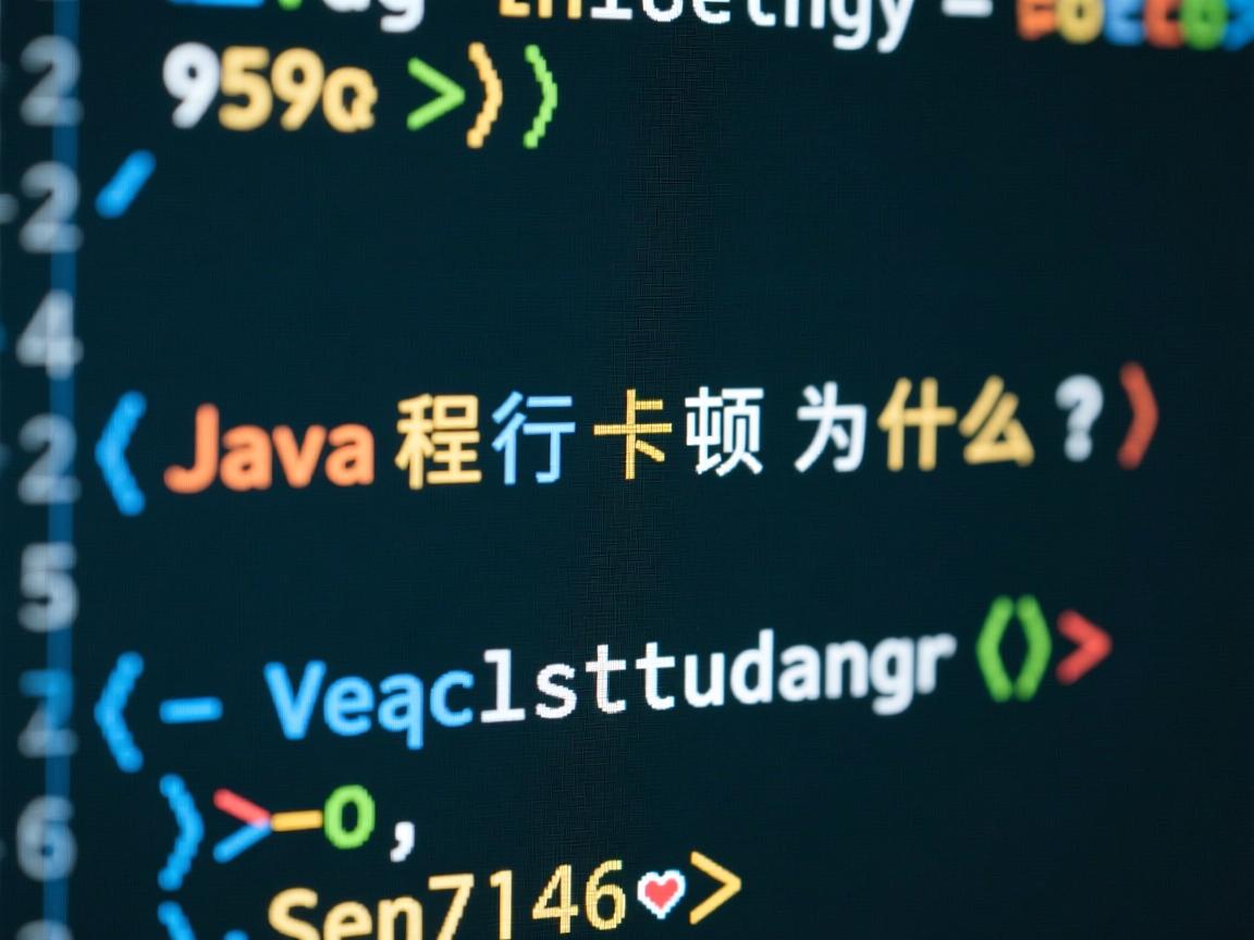 Java程序运行卡顿为什么?  第3张 Java程序运行卡顿为什么?  第3张