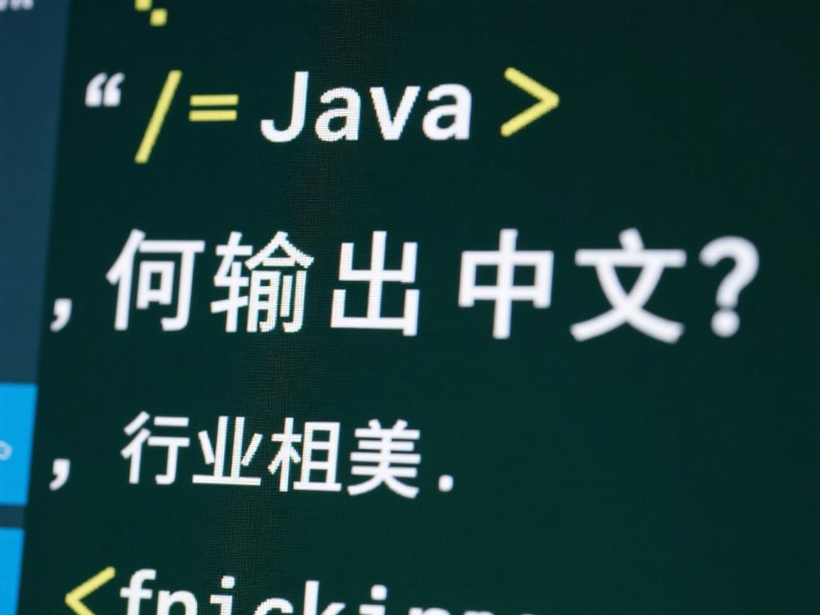Java如何输出中文？