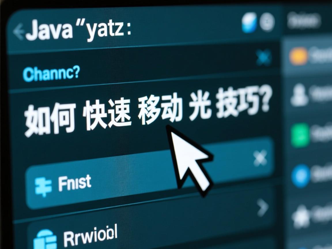Java如何快速移动光标技巧?  第3张 Java如何快速移动光标技巧?  第3张