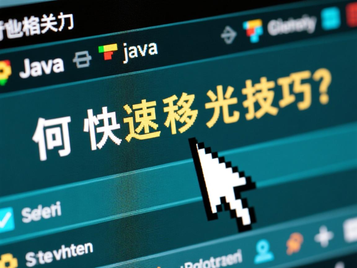 Java如何快速移动光标技巧?  第2张 Java如何快速移动光标技巧?  第2张