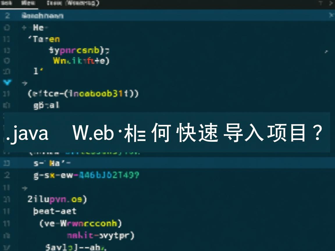 Java Web如何快速导入项目？