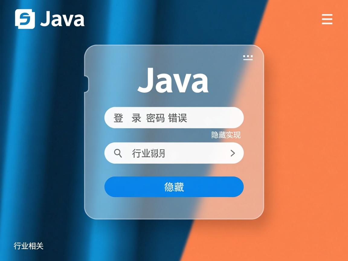 Java登录密码错误隐藏实现  第3张