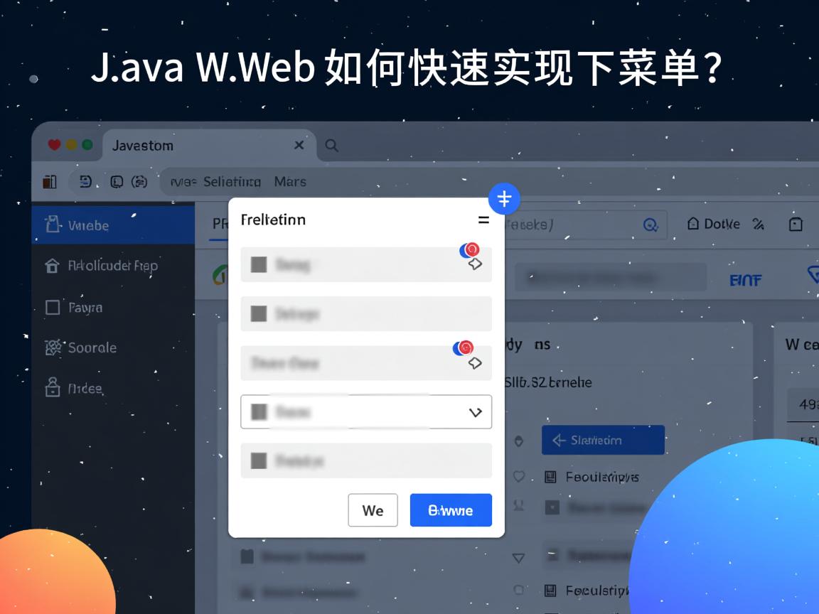 JavaWeb如何快速实现下拉菜单？