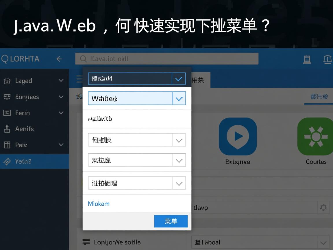 JavaWeb如何快速实现下拉菜单？  第3张