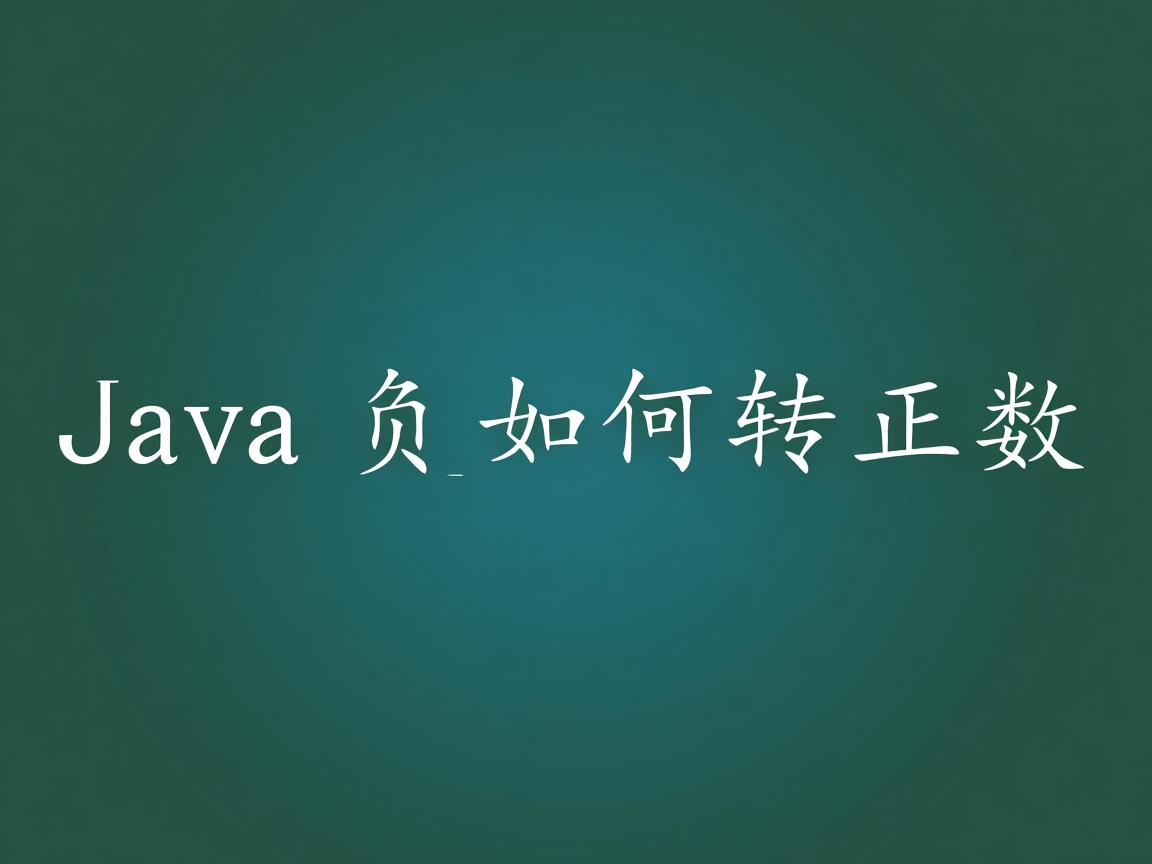 Java负数如何转正数  第3张 Java负数如何转正数  第3张