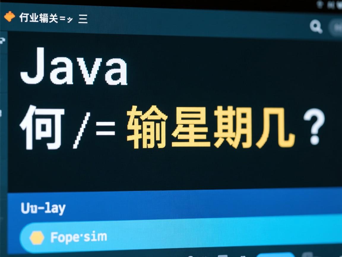 Java如何输出星期几?  第3张 Java如何输出星期几?  第3张