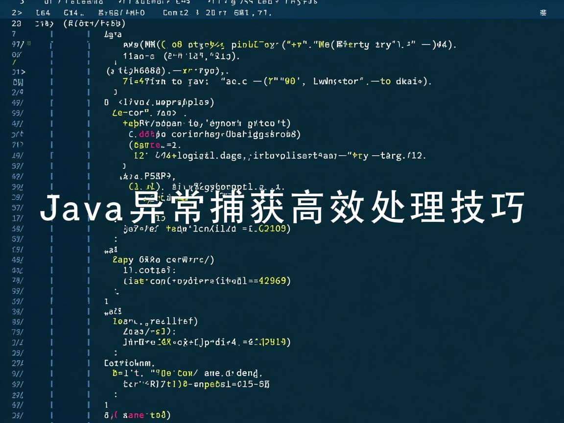 Java异常捕获高效处理技巧  第3张 Java异常捕获高效处理技巧  第3张
