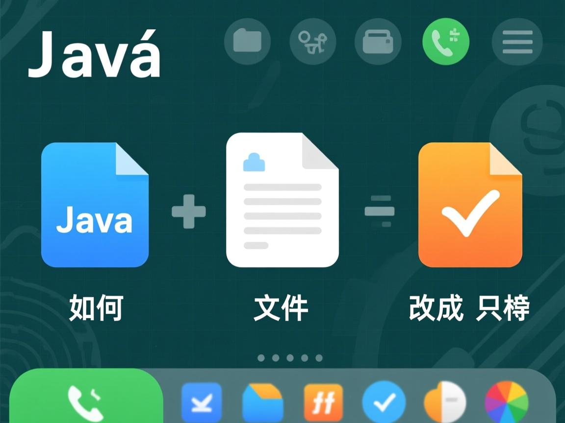 Java如何把文件改成只读  第3张 Java如何把文件改成只读  第3张