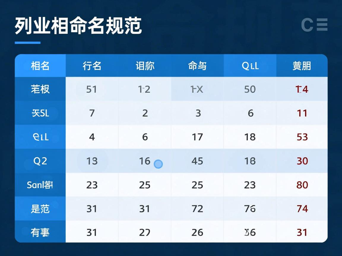 SQL表列名如何命名规范  第1张