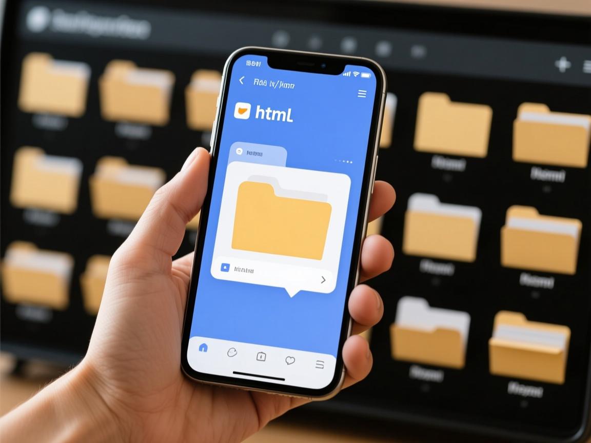手机如何直接查看html文件夹?