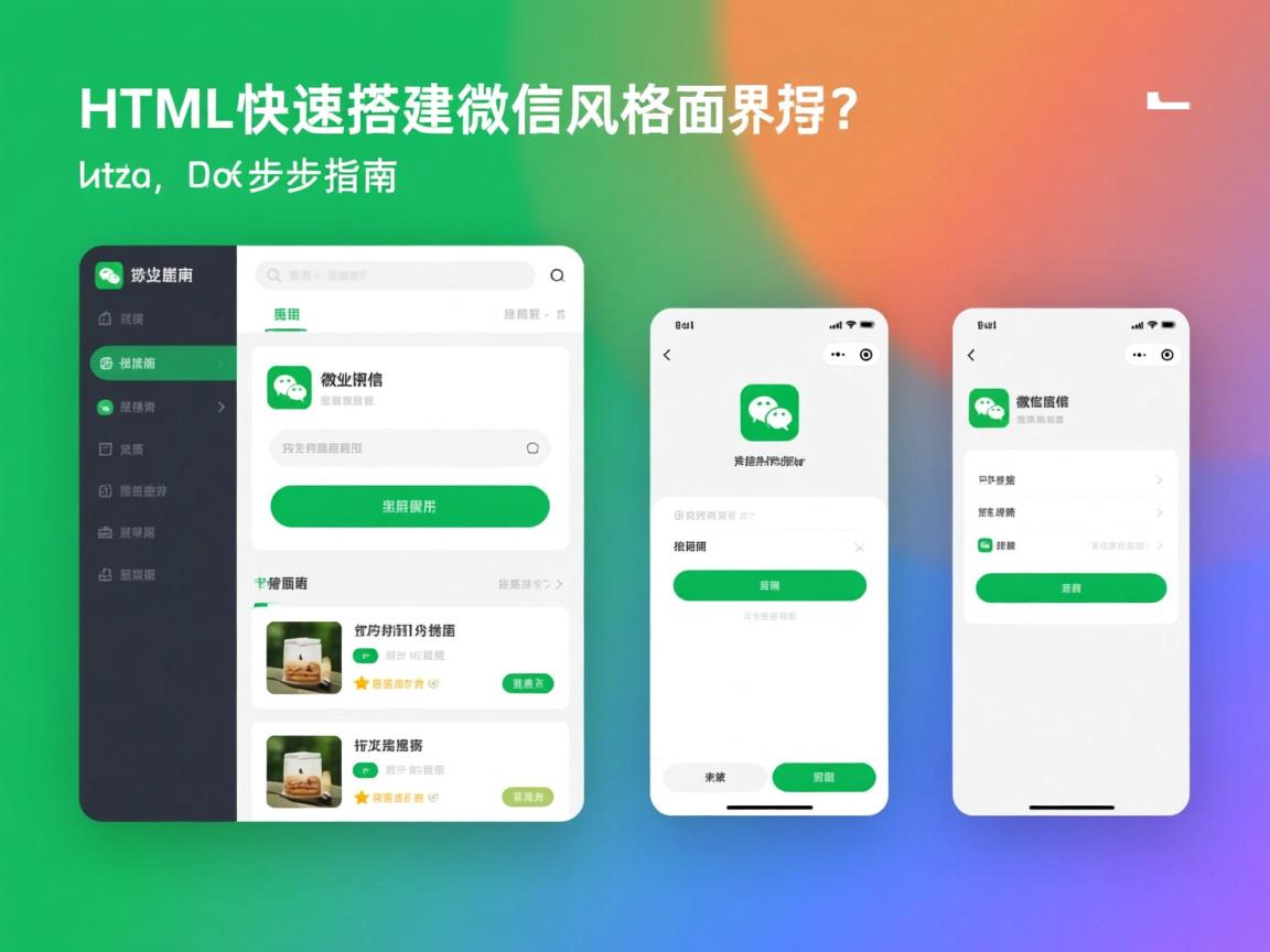 怎样用HTML快速搭建微信风格界面?分步指南  第3张 怎样用HTML快速搭建微信风格界面?分步指南  第3张