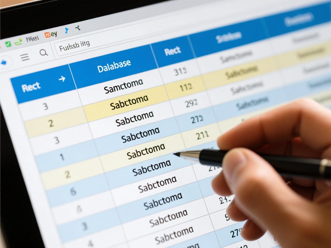 如何在表格中快速找出相同数据库记录?