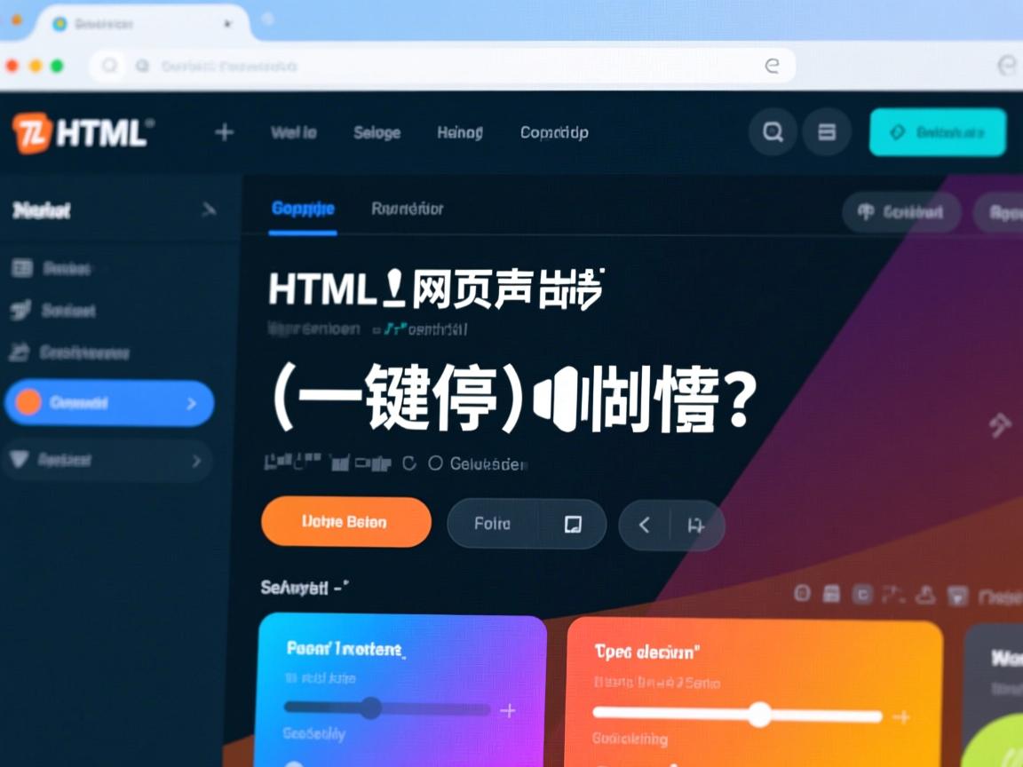 怎样在HTML中实现网页声音的一键暂停？  第2张