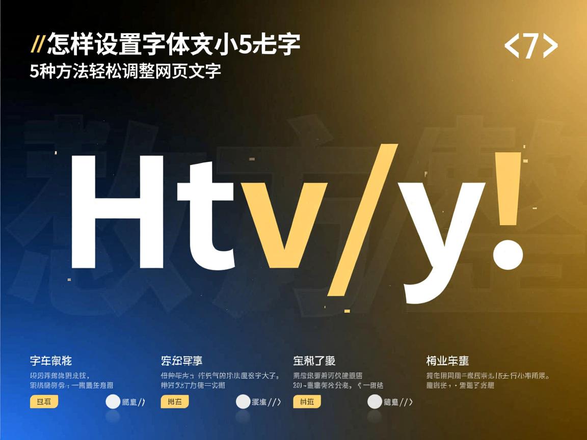 HTML中怎样设置字体大小?5种方法轻松调整网页文本  第2张 HTML中怎样设置字体大小?5种方法轻松调整网页文本  第2张
