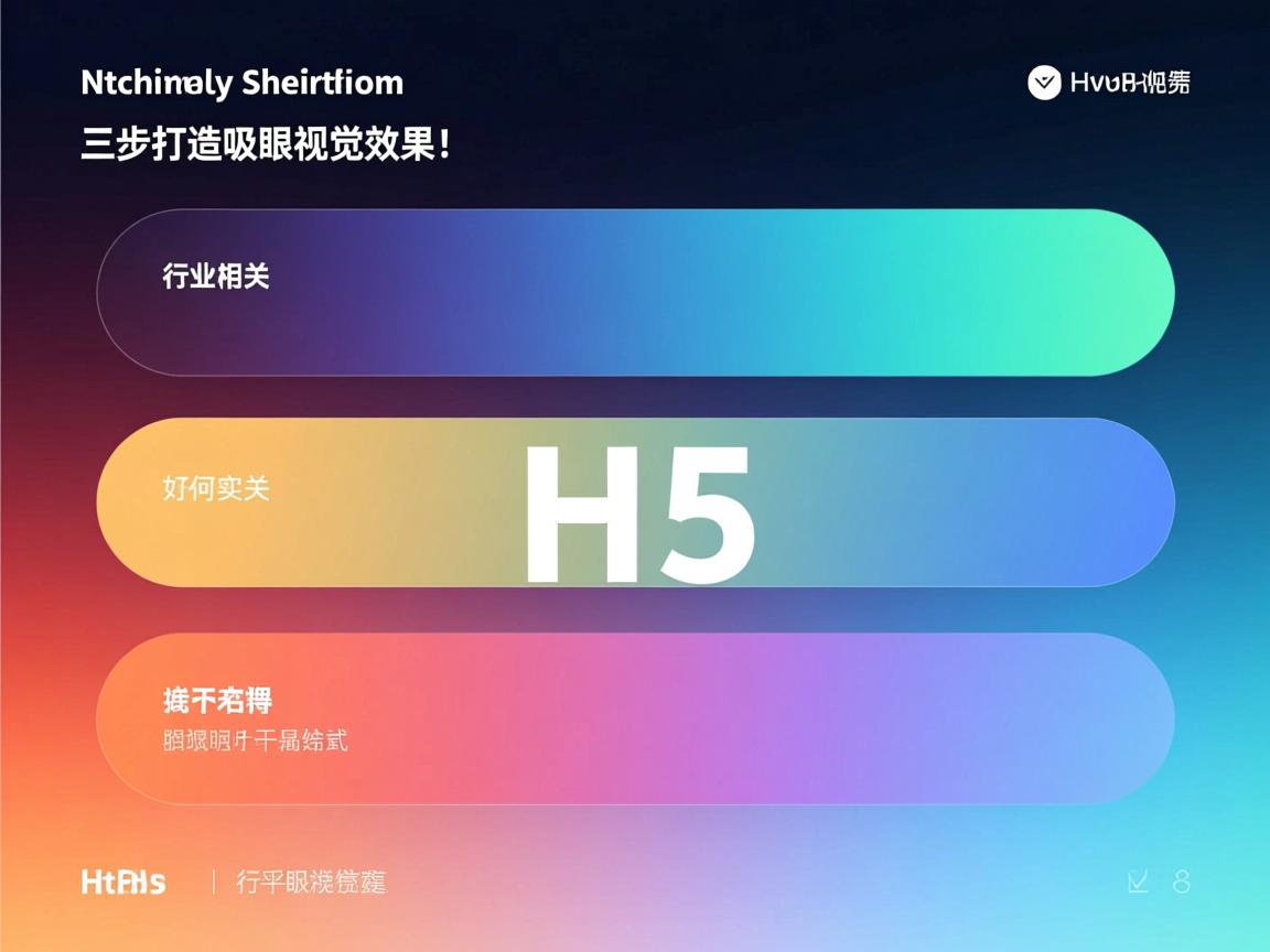 HTML5颜色渐变如何实现?三步打造吸睛视觉效果!