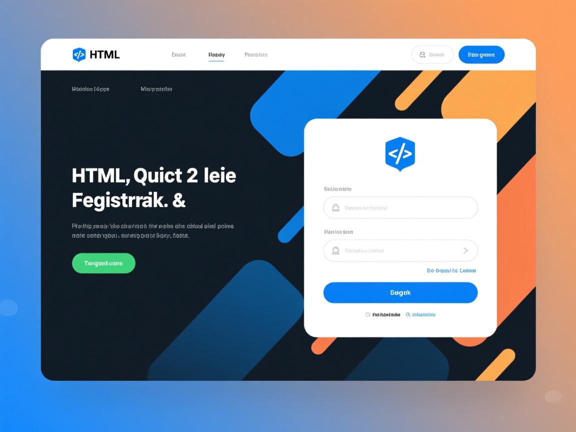如何用HTML快速创建高效注册与登录页面