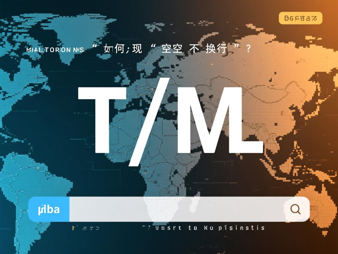 HTML如何实现空格不换行?