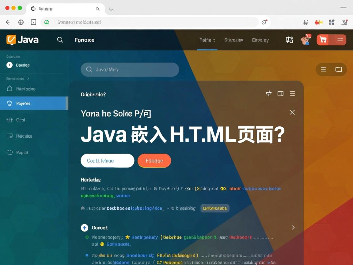Java如何嵌入HTML页面?