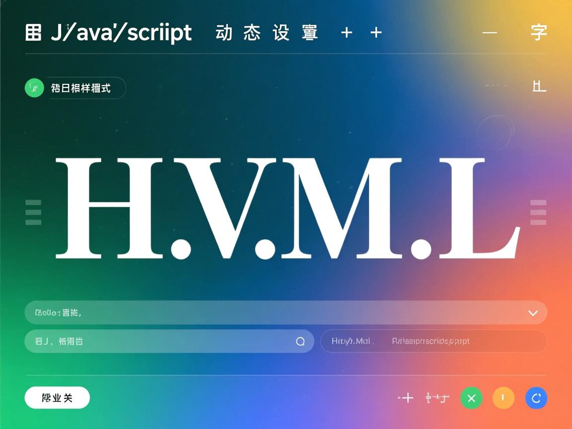 如何用JavaScript动态设置HTML字体样式?  第2张 如何用JavaScript动态设置HTML字体样式?  第2张