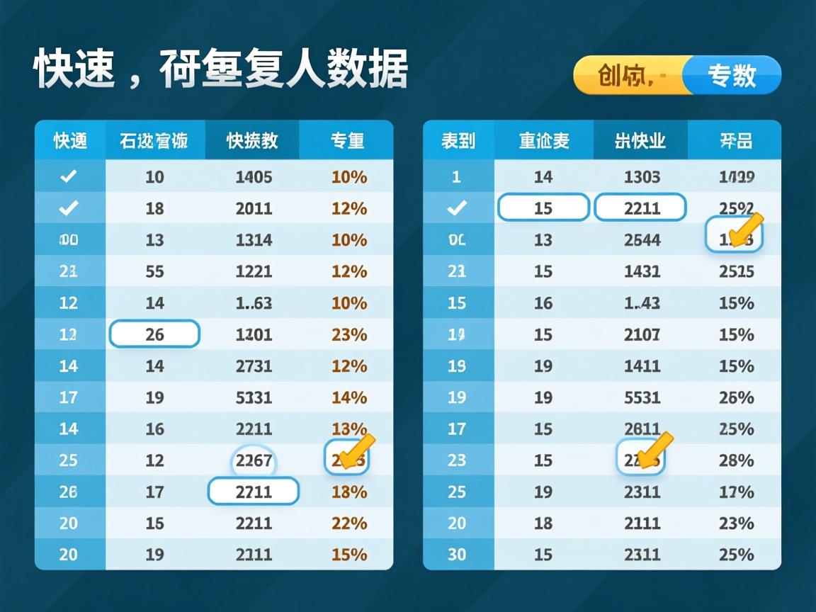 两列表格如何快速筛选重复数据?  第1张 两列表格如何快速筛选重复数据?  第1张
