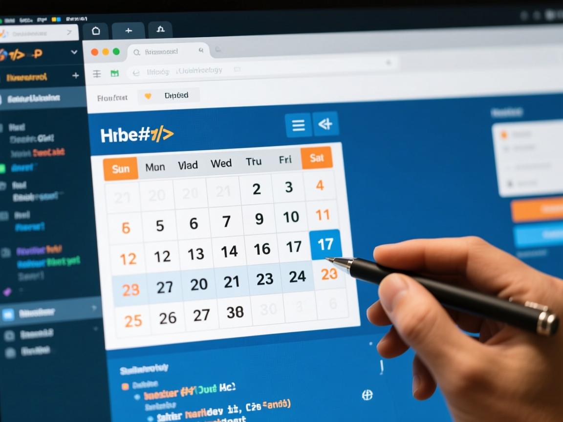 HTML中如何选择日期?  第2张 HTML中如何选择日期?  第2张