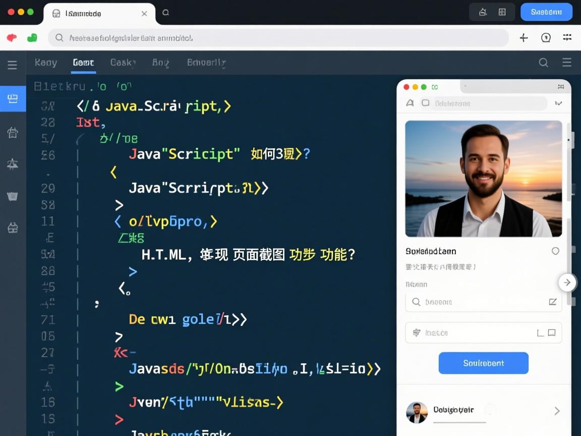JavaScript如何实现HTML页面截图功能？