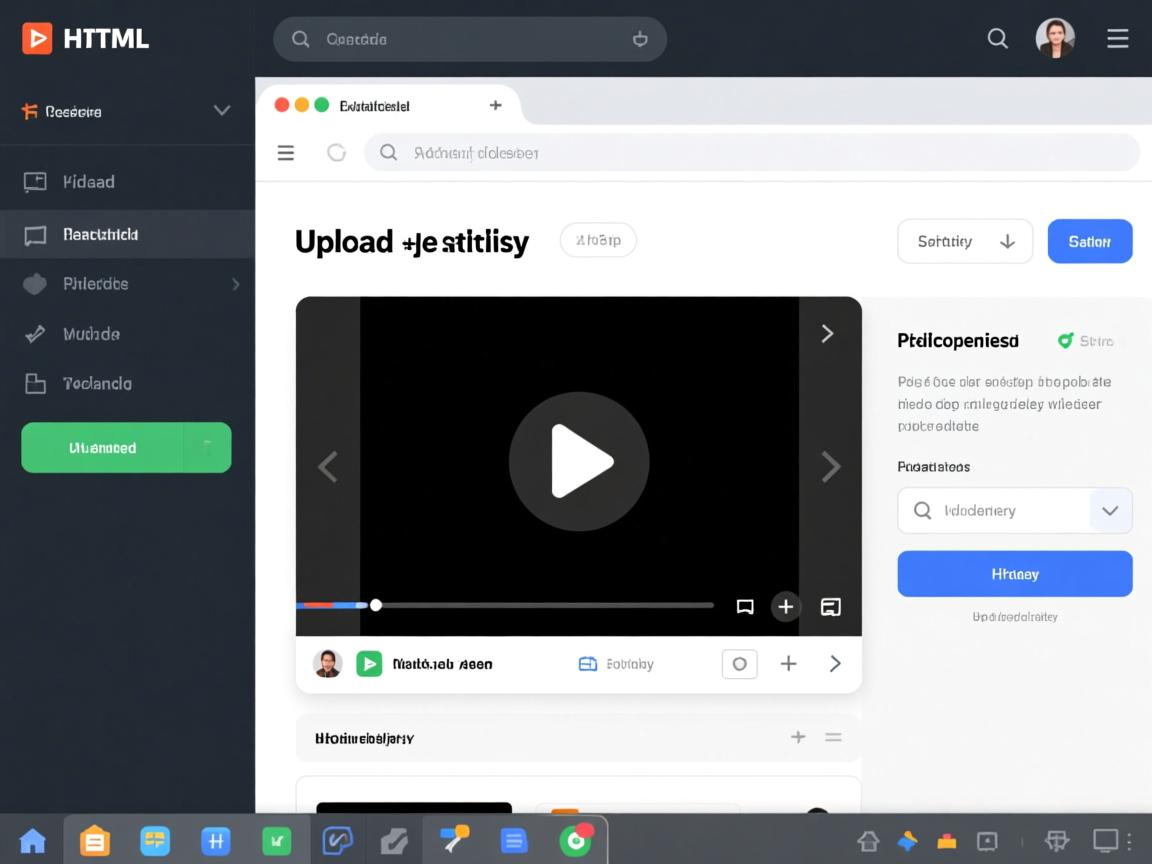 如何在HTML中显示上传视频?