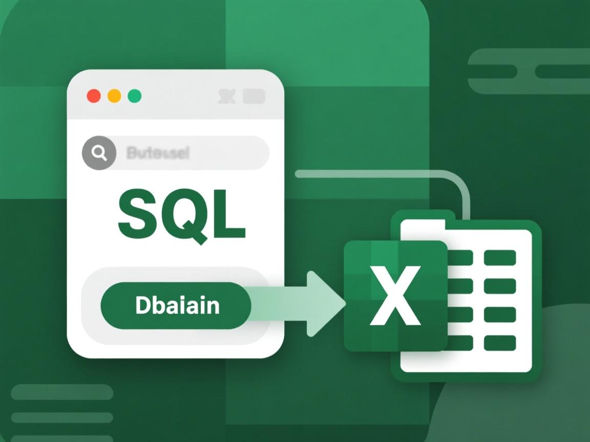 如何快速将SQL数据库导出到Excel？  第1张
