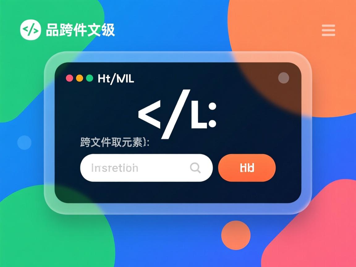 HTML如何跨文件获取元素id？  第2张