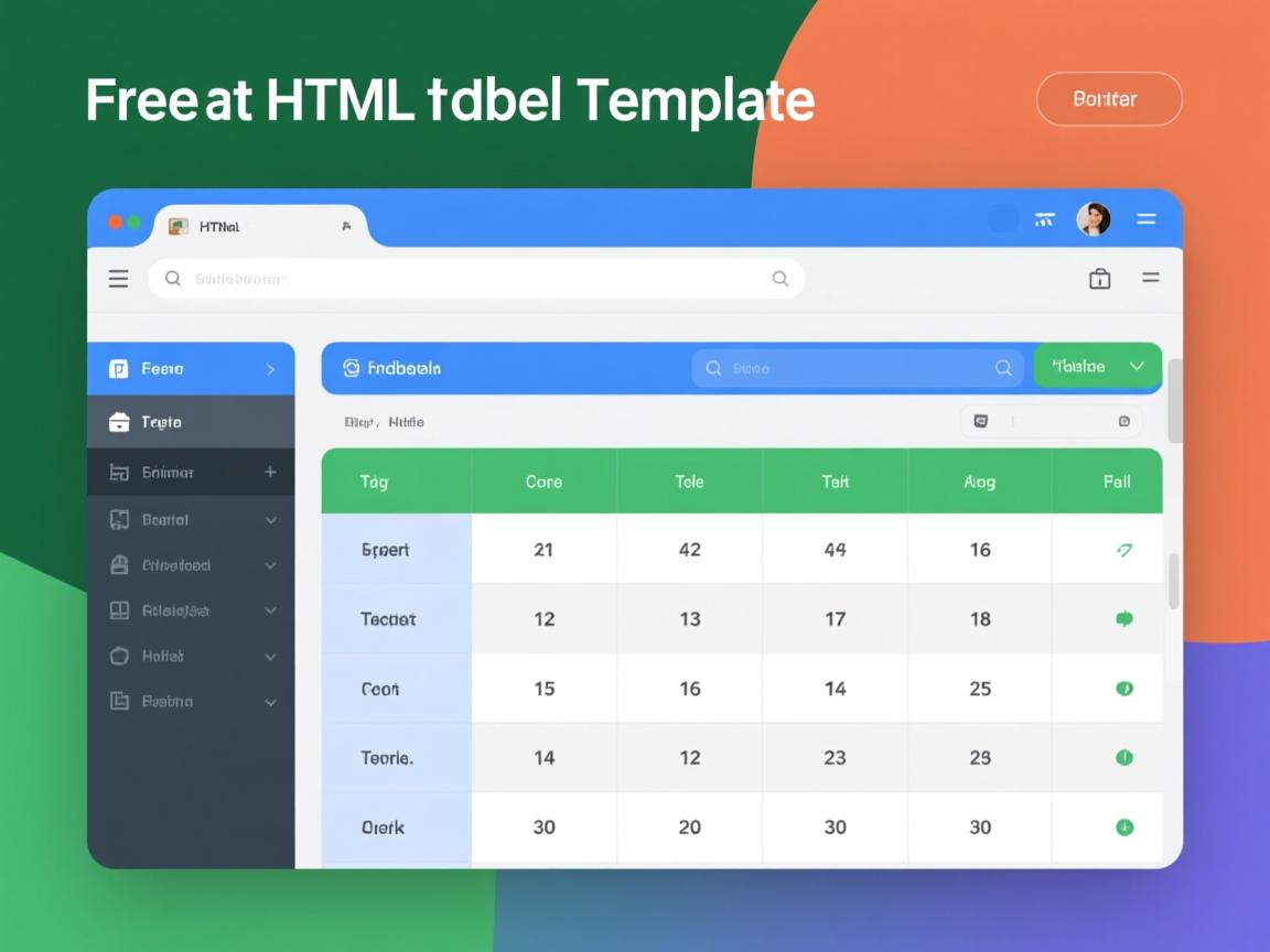 如何免费获取HTML表格模板？  第2张