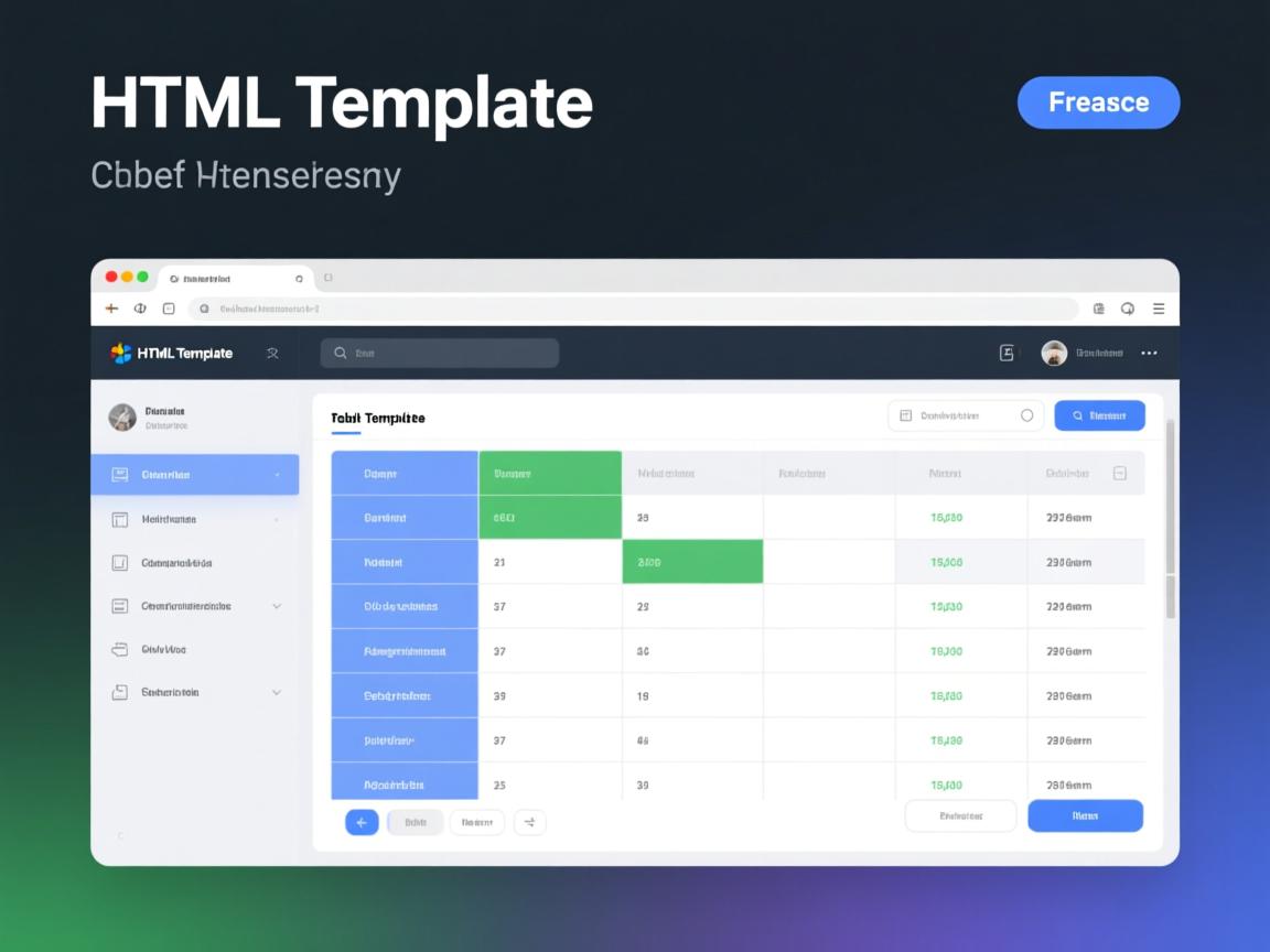 如何免费获取HTML表格模板？  第3张