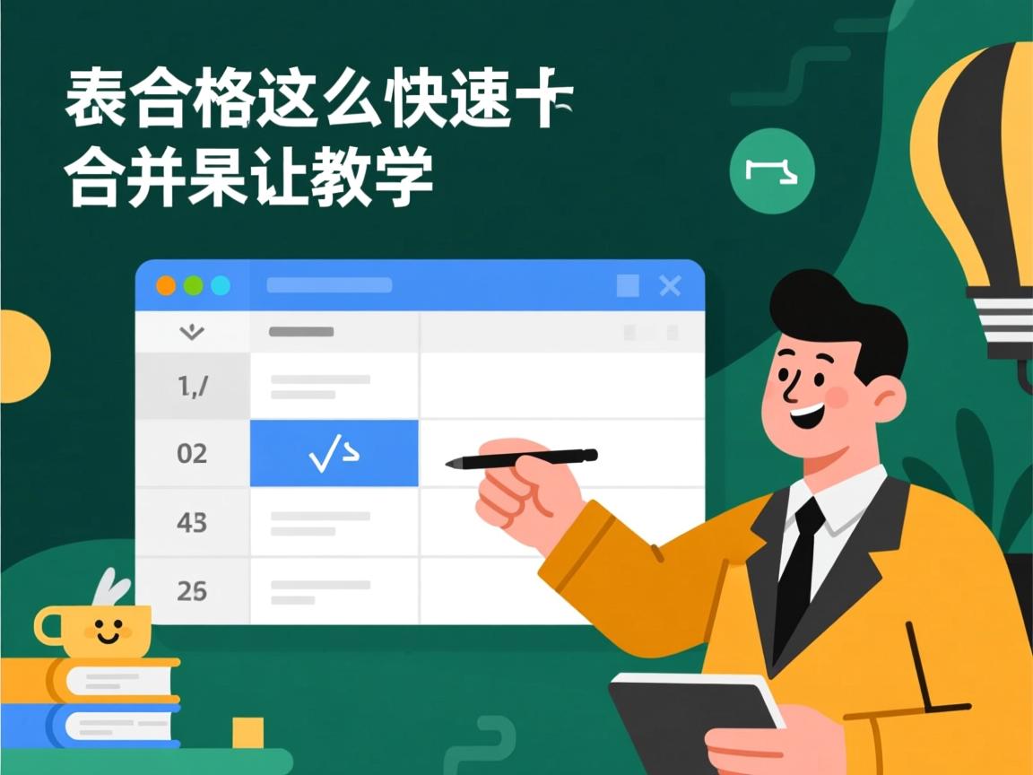HTML表格怎么快速合并单元格教程  第1张 HTML表格怎么快速合并单元格教程  第1张