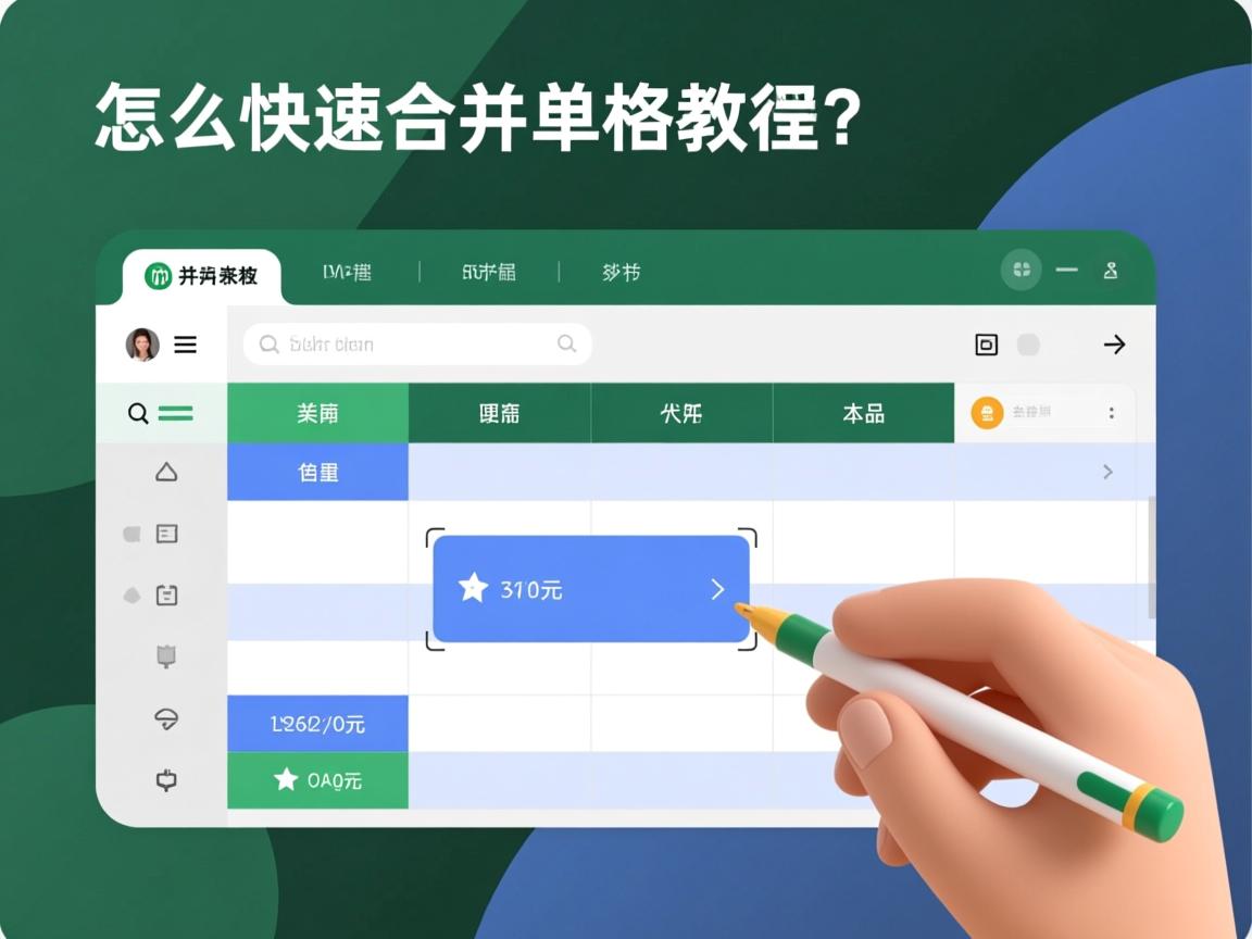 HTML表格怎么快速合并单元格教程  第3张 HTML表格怎么快速合并单元格教程  第3张