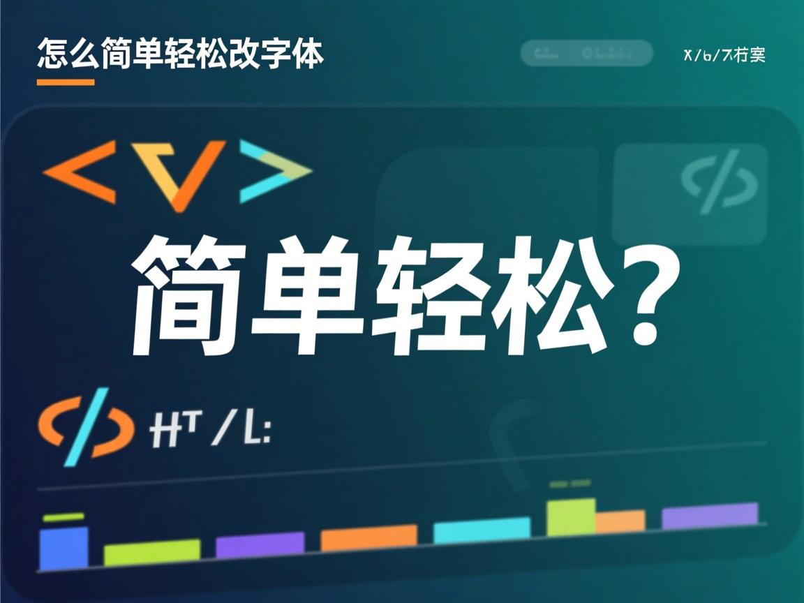 HTML中怎么简单轻松改字体？  第2张