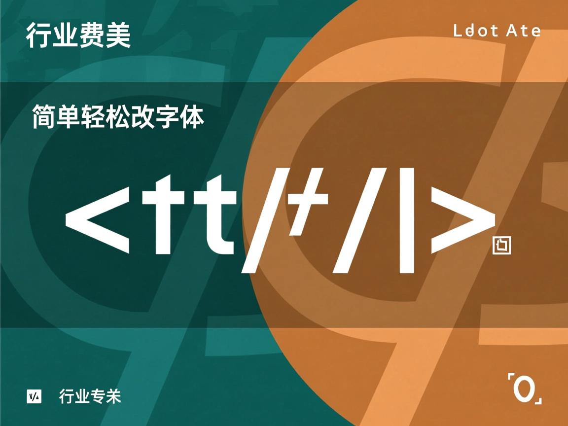 HTML中怎么简单轻松改字体？