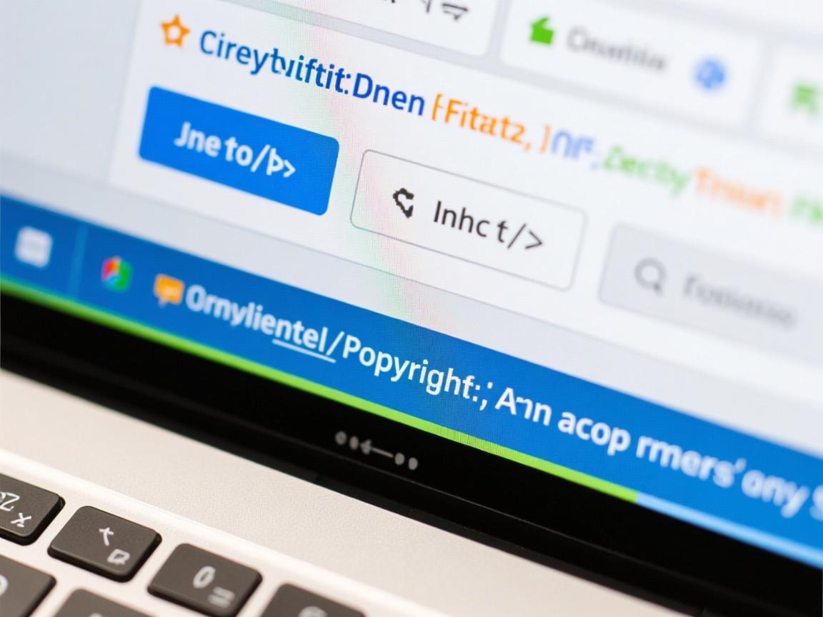 HTML如何将版权信息固定在页面底部?