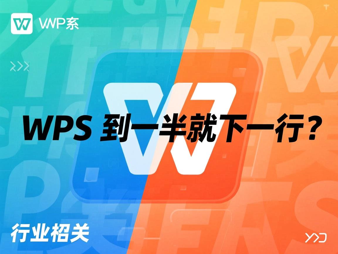wps为什么字到一半就下一行了  第2张 wps为什么字到一半就下一行了  第2张