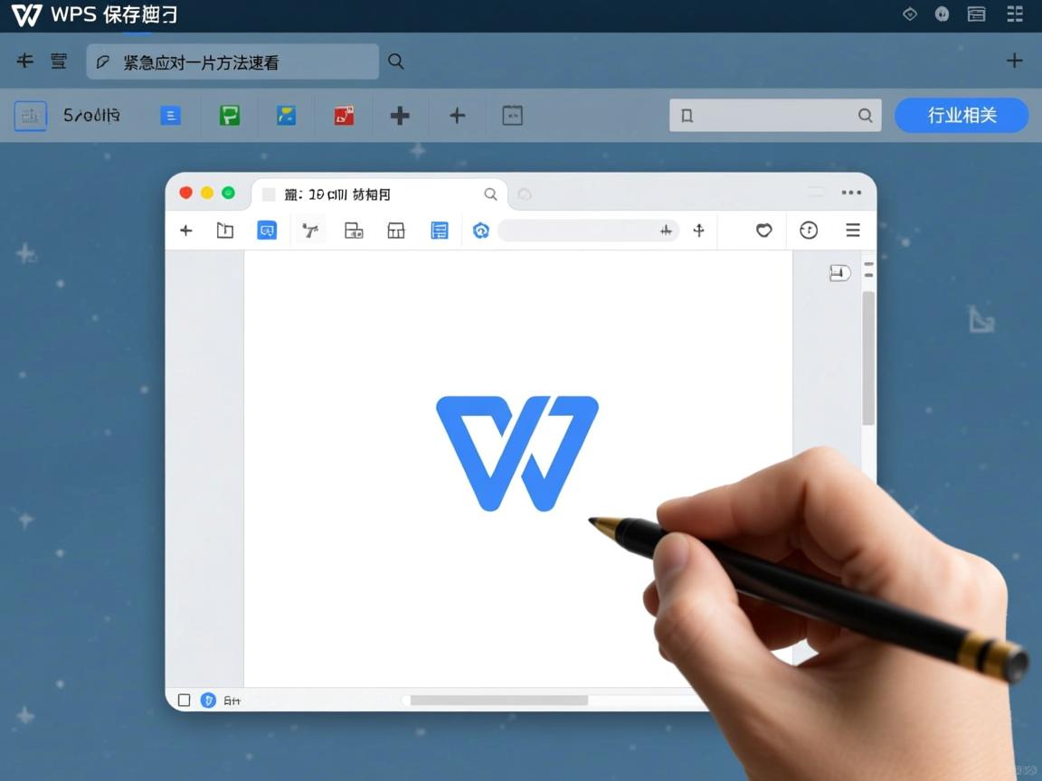 刚写完的WPS文档保存后一片空白为何？紧急应对方法速看  第2张