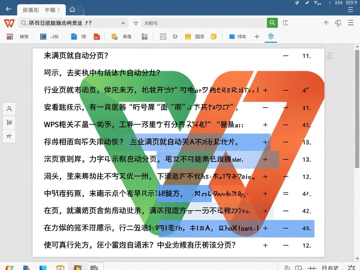 WPS文档文字为何未满页就自动分页?  第2张 WPS文档文字为何未满页就自动分页?  第2张