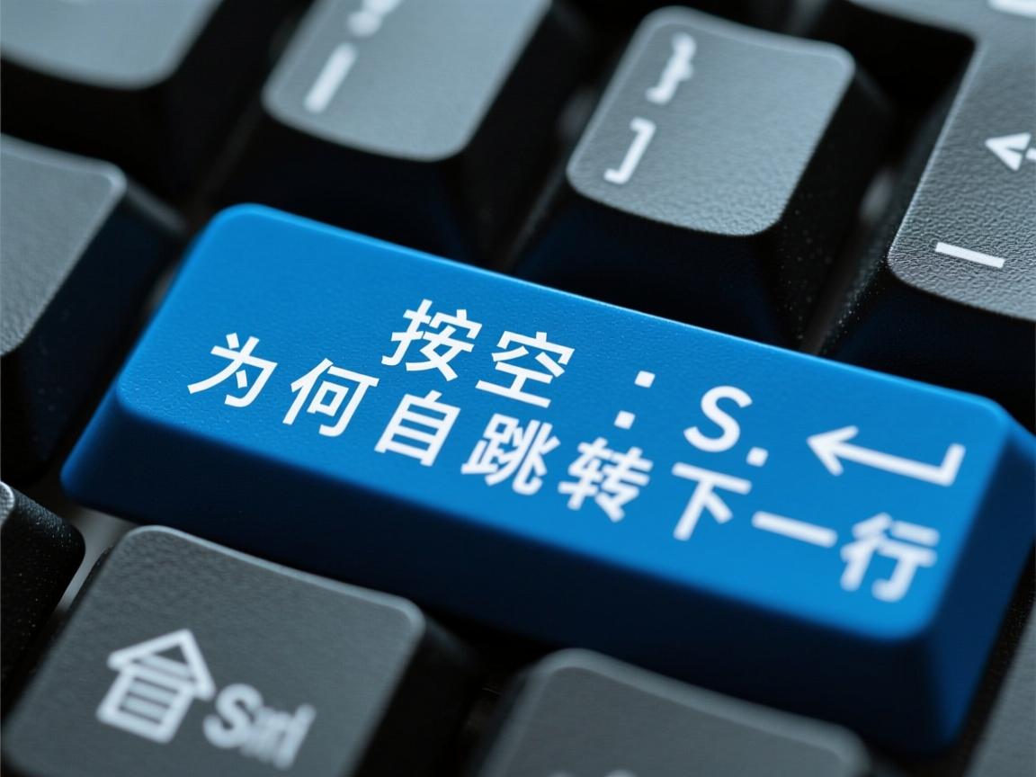 WPS按空格键为何自动跳转下一行