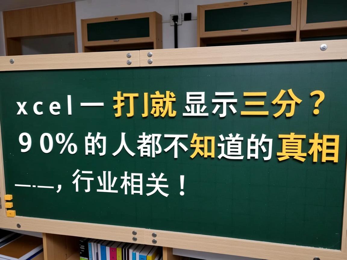 Excel一打开就显示三分?90%的人都不知道的真相!  第1张 Excel一打开就显示三分?90%的人都不知道的真相!  第1张
