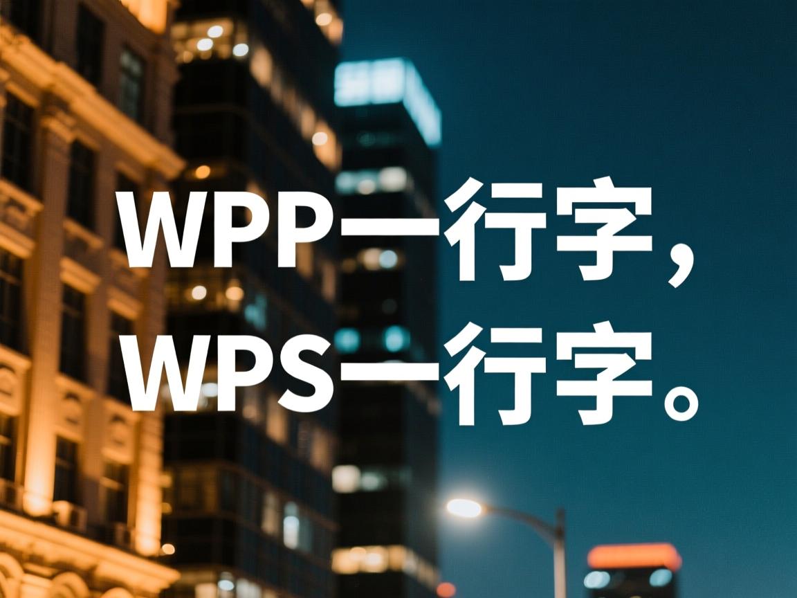 wps一行字为何显示为两行?