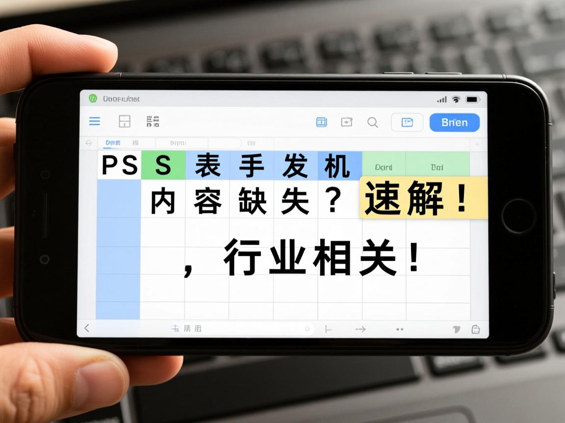 WPS表格发手机内容缺失？速解！  第1张