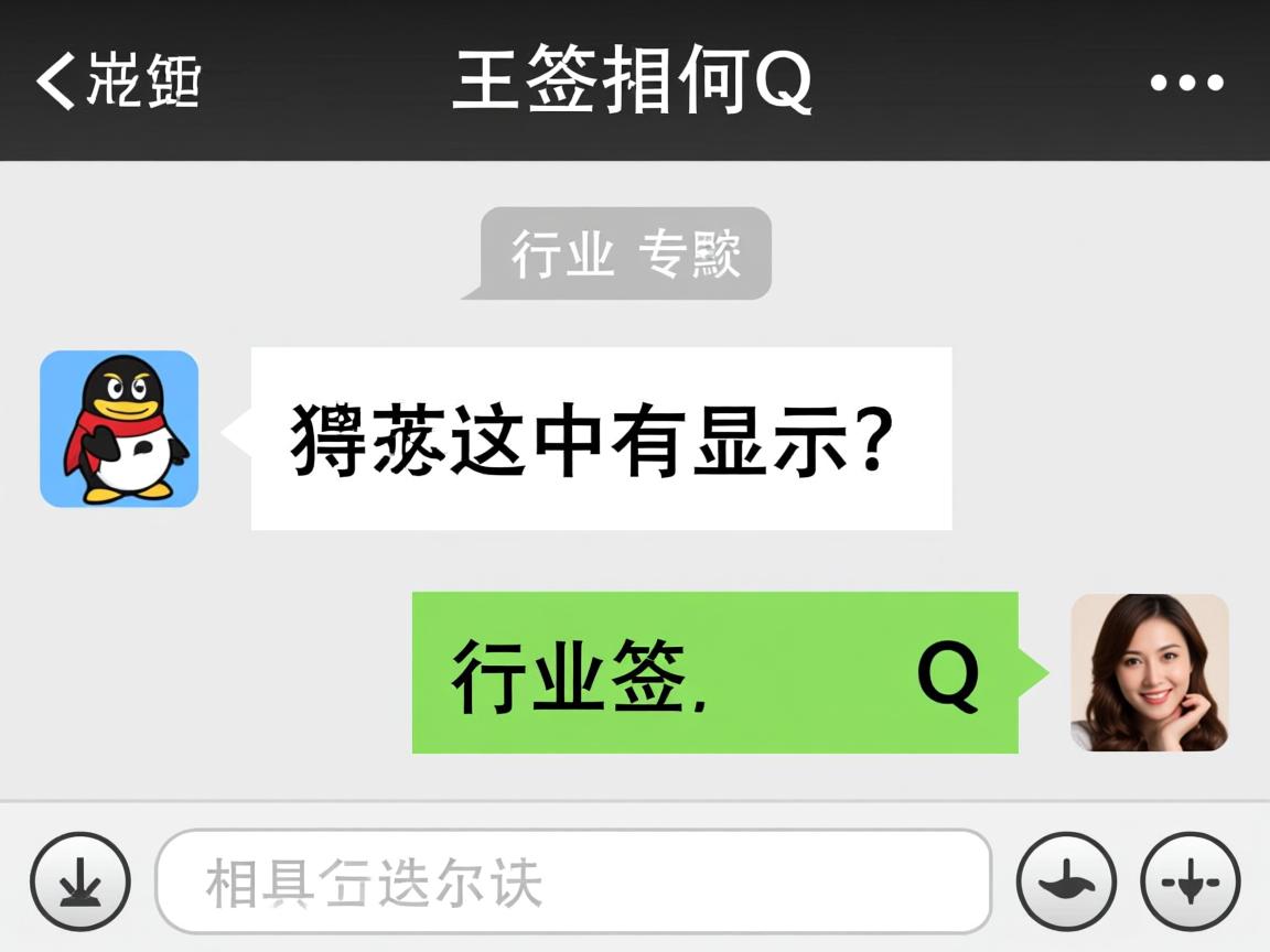 QQ签名为何显示在对话框？