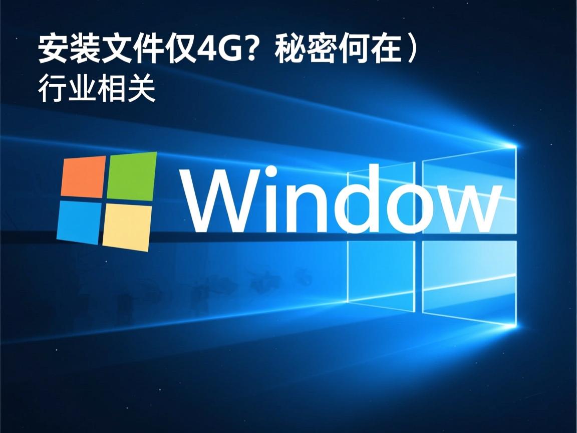 Win10安装文件仅4G？秘密何在  第1张