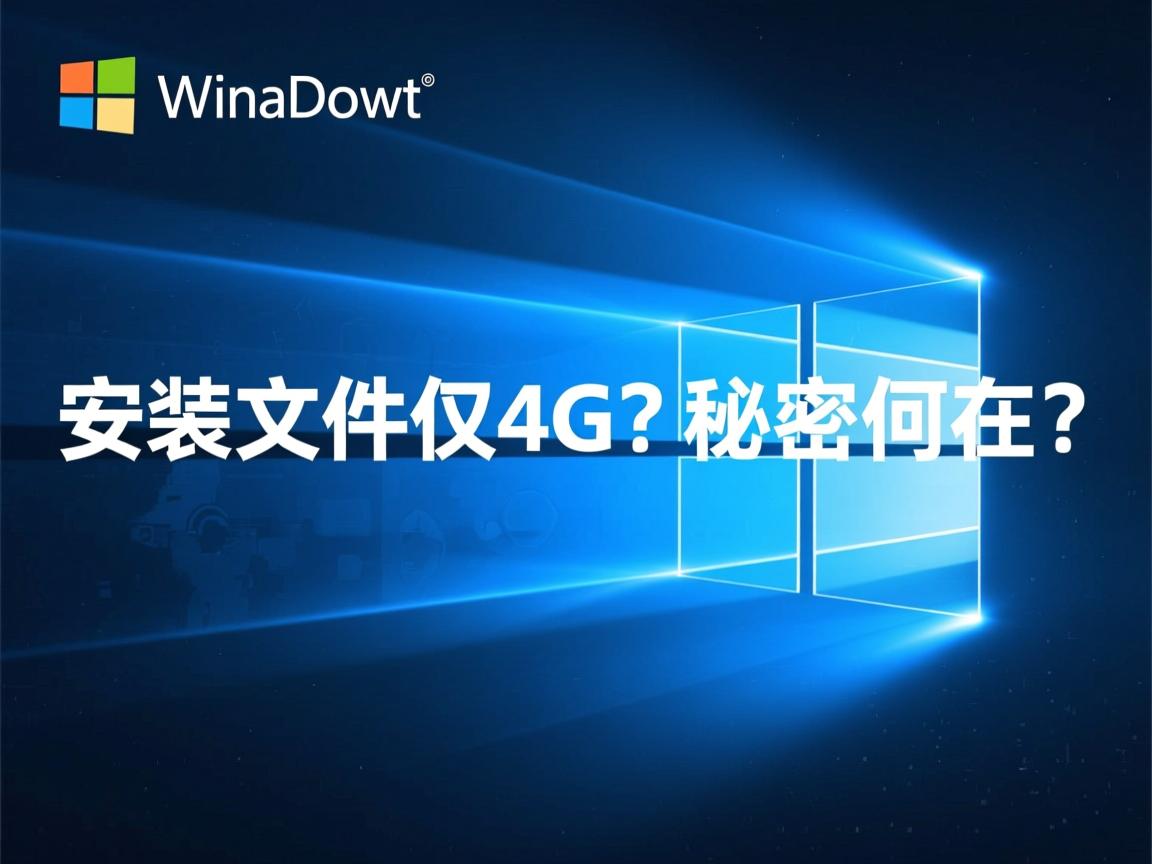 Win10安装文件仅4G？秘密何在  第2张