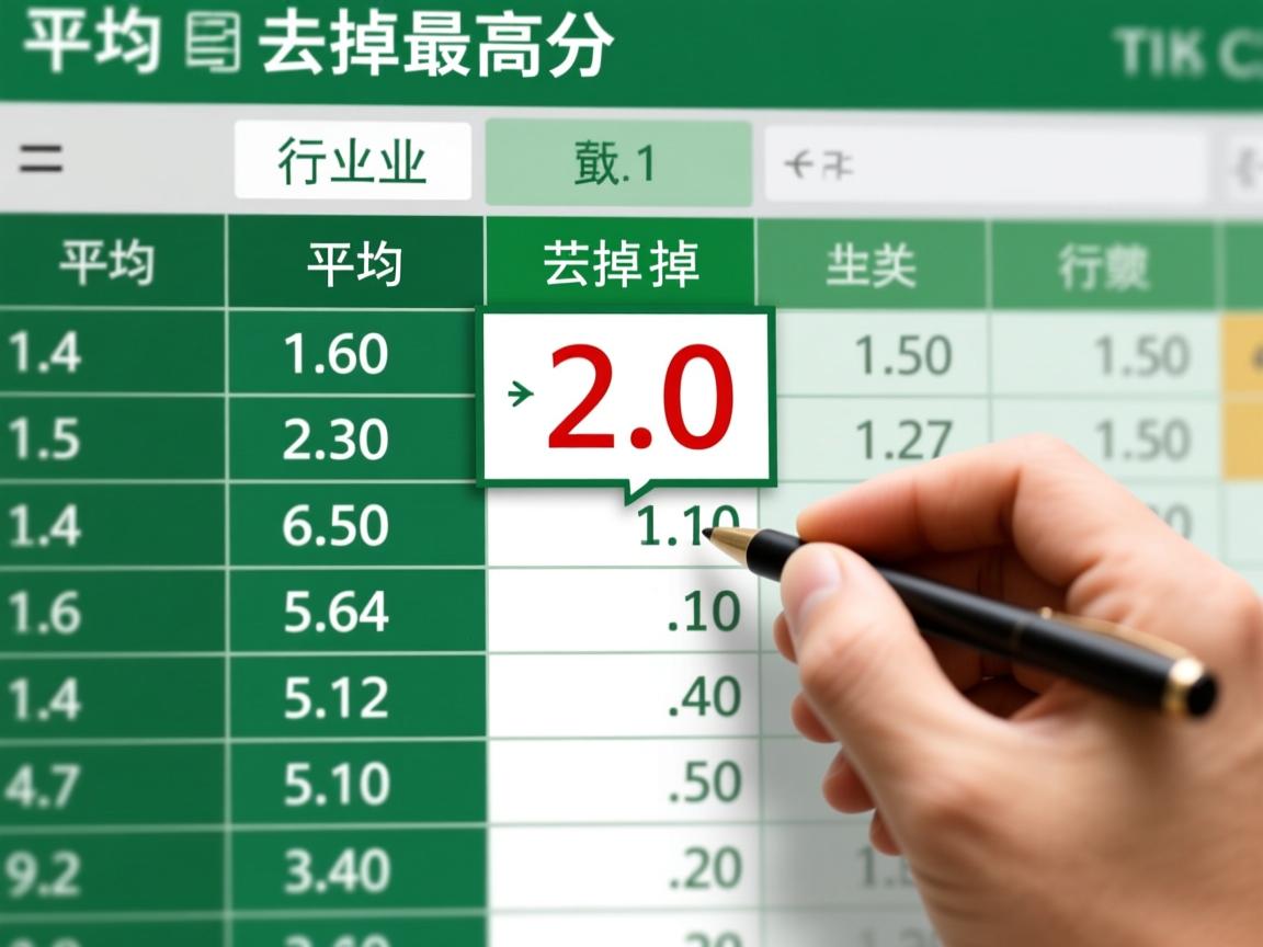 Excel平均分为何去掉最高分?  第2张 Excel平均分为何去掉最高分?  第2张