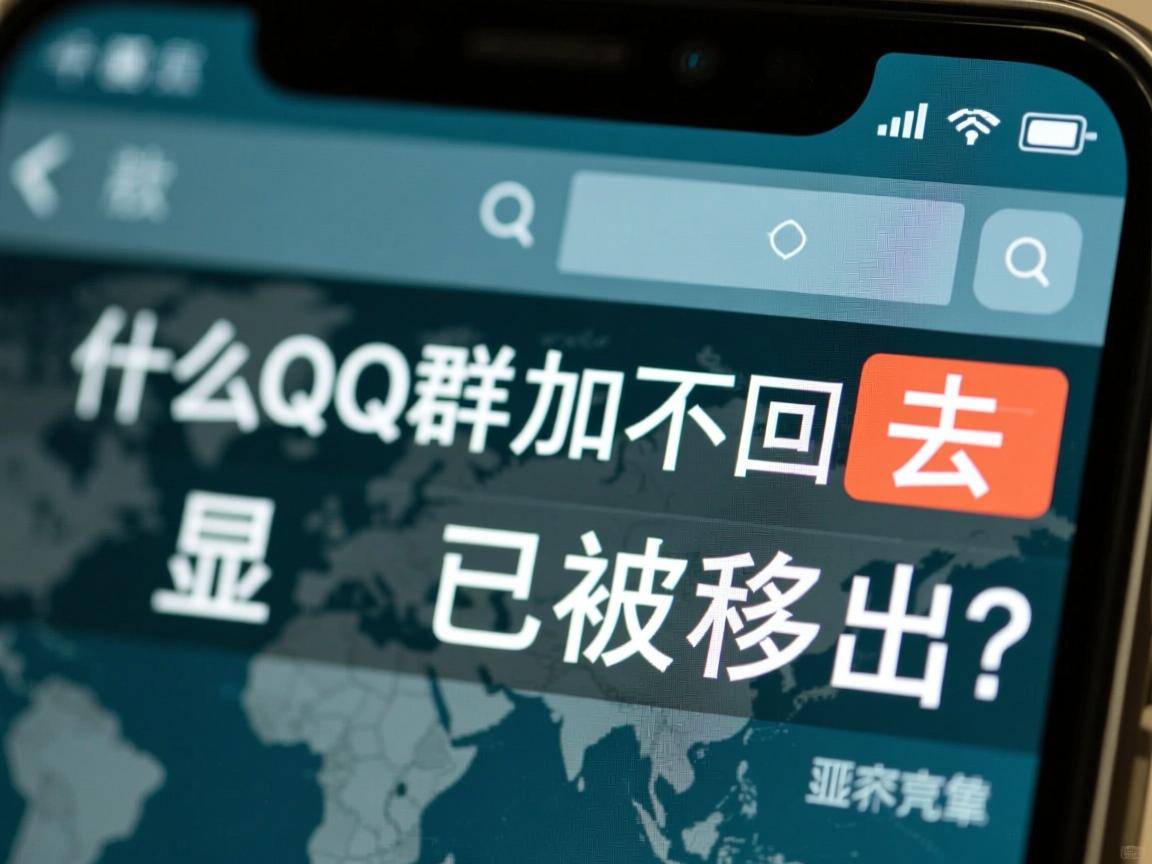 为什么QQ群加不回去,显示已被移出?  第1张 为什么QQ群加不回去,显示已被移出?  第1张