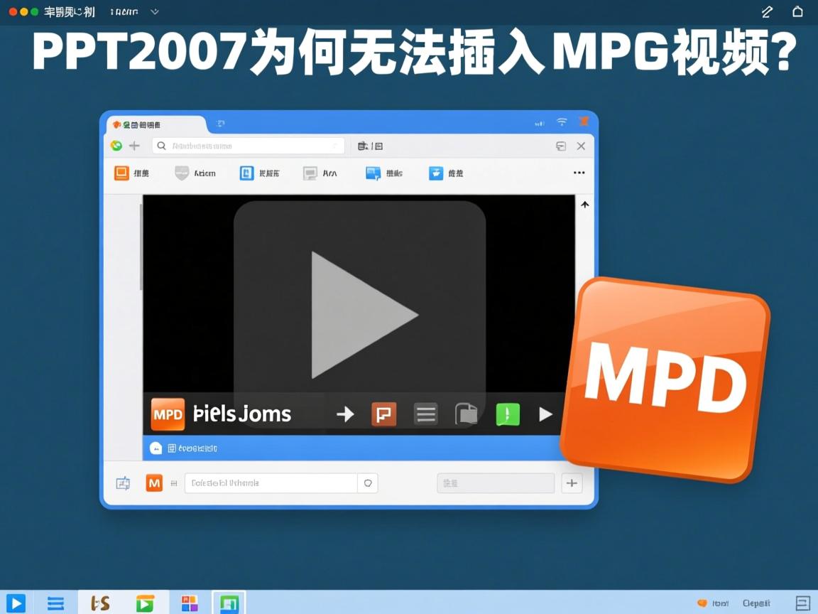 PPT2007为何无法插入MP4视频？  第3张